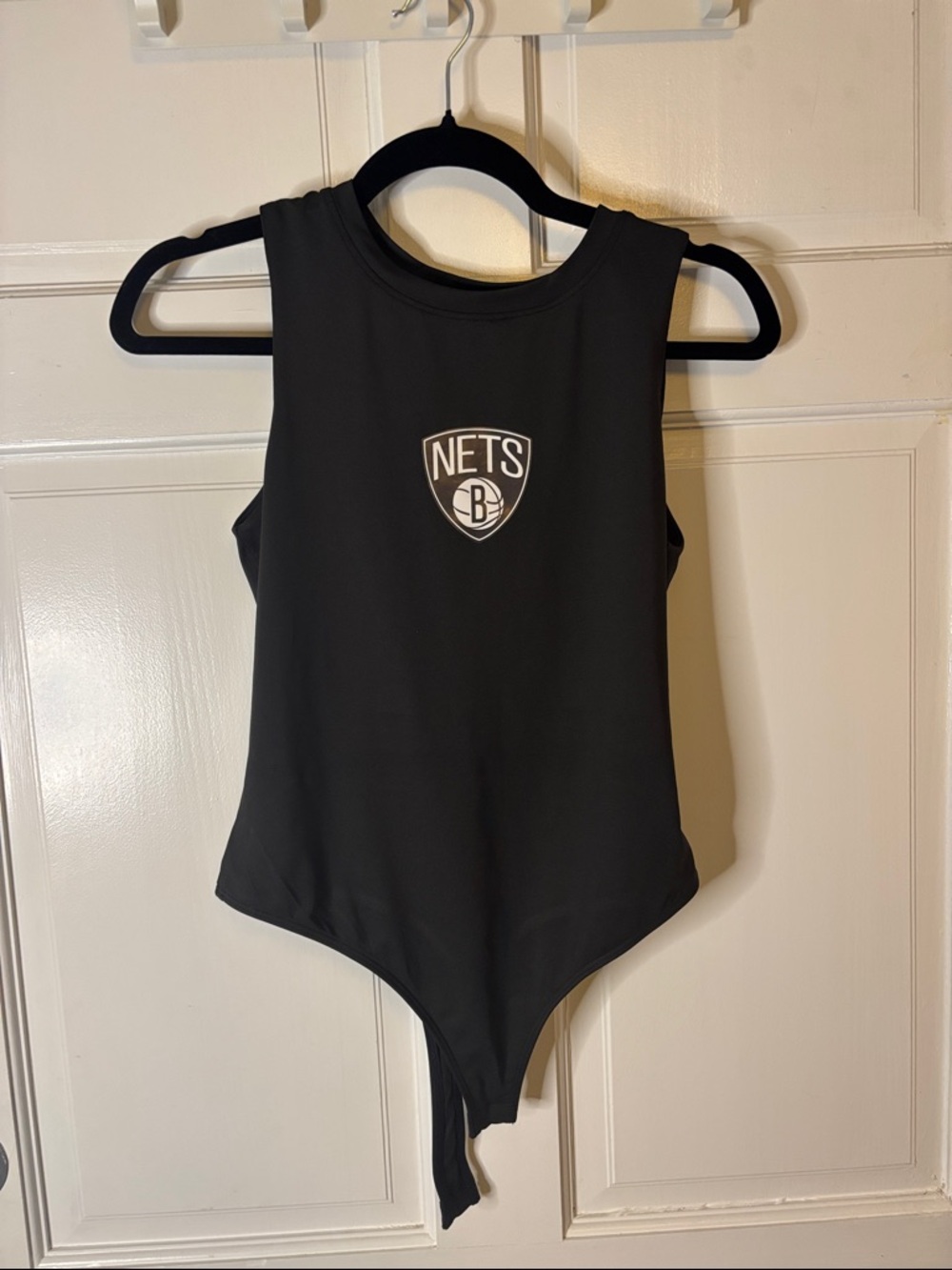NETS Black Logo One-Piece Bodysuit